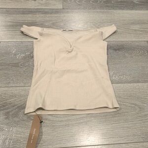 Reformation new Andria top in almond, xs